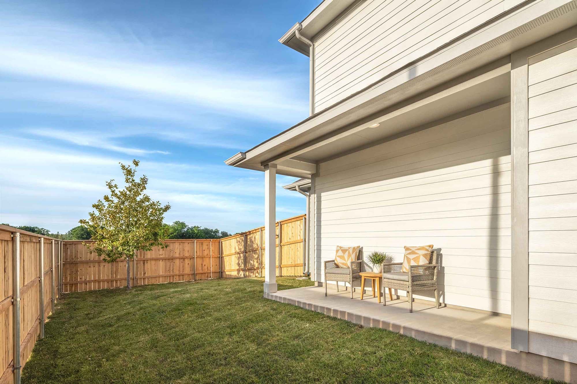 Back Exterior of Brooke Plan Model at Porch at Du Pre