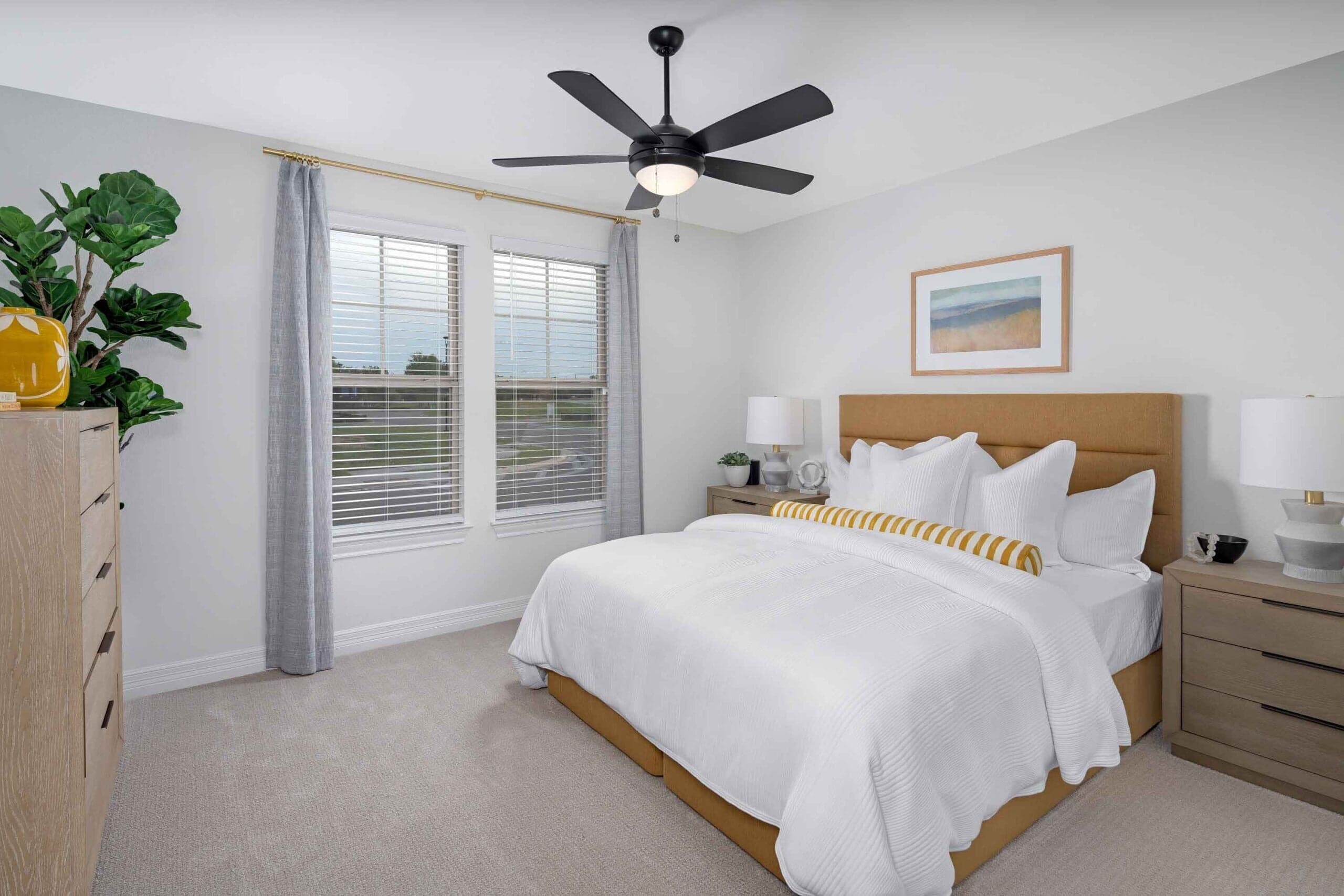 Bedroom at Brooke Plan at Porch at Du Pre